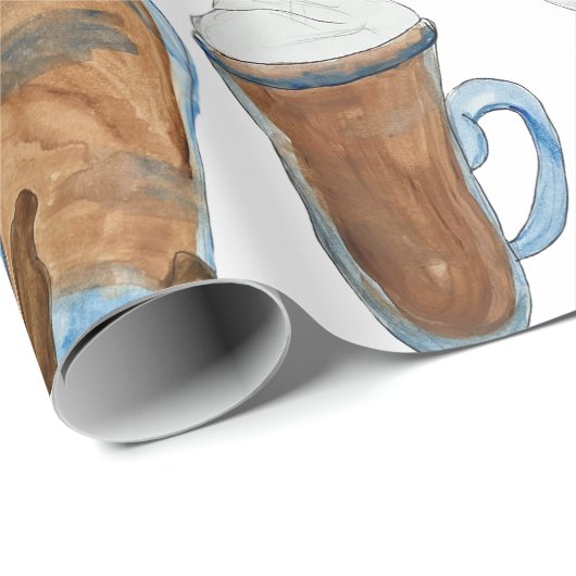 Hete chocolade cadeaupapier (Rol Hoek)