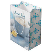 Hete chocolade en behandelingen medium cadeauzakje (Achterkant Gekanteld)