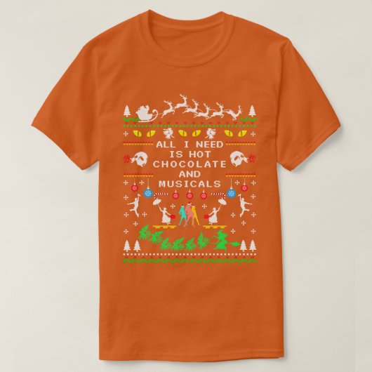 Hete Chocolade en Musicals 1 T-shirt (Design voorkant)