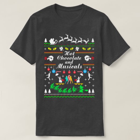 Hete Chocolade en Musicals T-shirt (Design voorkant)