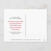 Hete Chocolade Gingerbread Kerstwensen Feestdagenkaart (Achterkant)