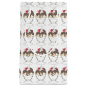 Hete Chocolade IJssundae Dessert Schep Winkel Klein Cadeauzakje (Voorkant)