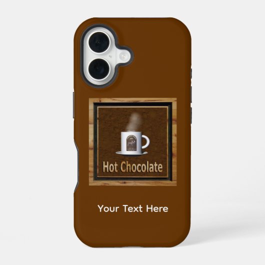 Hete Chocolade iPhone 16 Hoesje (Achterkant)