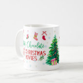 Hete Chocolade & Kerstfilms Koffiemok (Voorkant links)