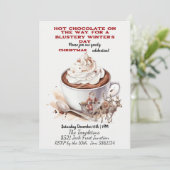 Hete Chocolade & Kerstman, Rendieren Kaart (Staand voorkant)