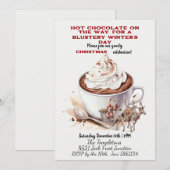 Hete Chocolade & Kerstman, Rendieren Kaart (Voorkant / Achterkant)