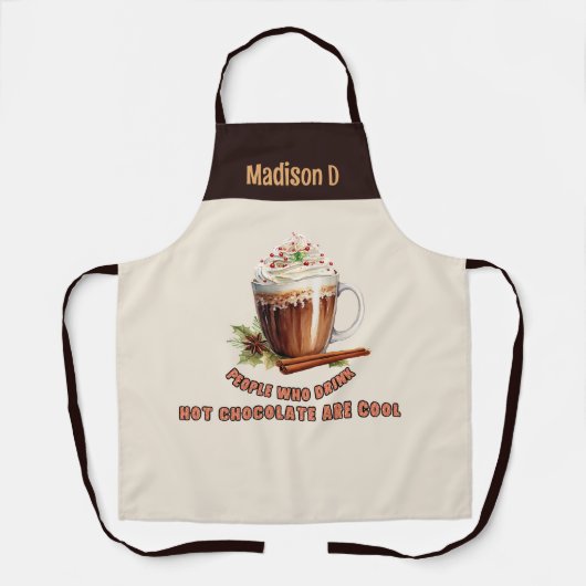 Hete Chocolade Koele Mensen Schort (Voorkant)