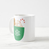 Hete Chocolade Marshmallow Candy Cane Gingerbread Koffiemok (Voorkant links)