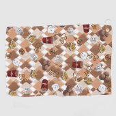 Hete Chocolade Marshmallow Golfhanddoek (Horizontaal)