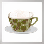 Hete chocolade met Marshmallows Poster (Voorkant)