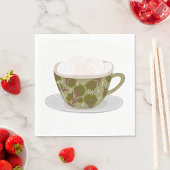 Hete chocolade met Marshmallows Servet