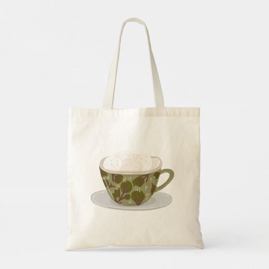 Hete chocolade met Marshmallows Tote Bag (Achterkant)