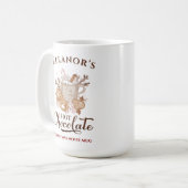 Hete Chocolade Moderne Naam Grote Kerst Mok (Voorkant links)