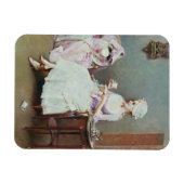 Hete chocolade (olie op doek) magneet (Horizontaal)