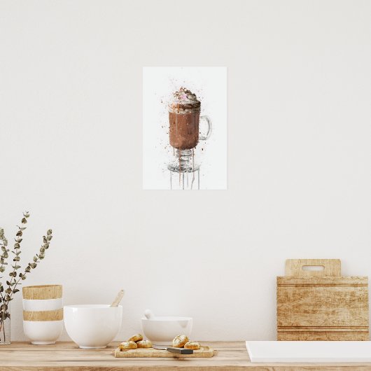 Hete Chocolade Poster (Keuken)