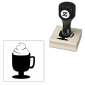 Hete Chocolade Rubberstempel (Gestempeld)