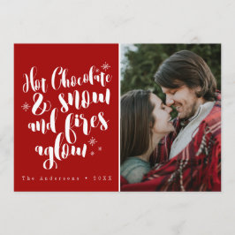 Hete Chocolade & Sneeuw Gezellig vakantieontwerp