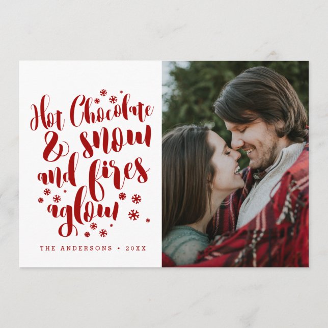 Hete Chocolade & Sneeuw Gezellig vakantieontwerp (Voorkant)