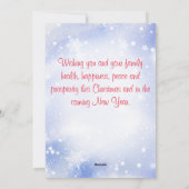 Hete chocolade-snoepriet feestdagenkaart (Achterkant)