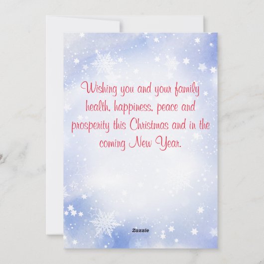 Hete chocolade-snoepriet feestdagenkaart (Achterkant)