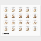 Hete Chocolade Thuisgemaakte Cacaomix Stickers (Vel)