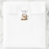 Hete Chocolade Thuisgemaakte Cacaomix Stickers (Tas)