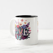 Hete Chocolade Tweekleurige Koffiemok (Voorkant links)
