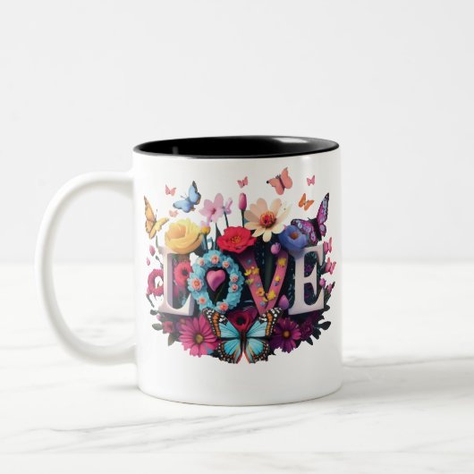 Hete Chocolade Tweekleurige Koffiemok (Links)