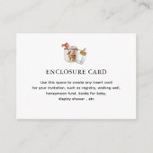 Hete Chocolade Winter Baby Shower Op Maat Informatiekaartje (Voorkant)