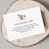 Hete Chocolade Winter Baby Shower Op Maat Informatiekaartje