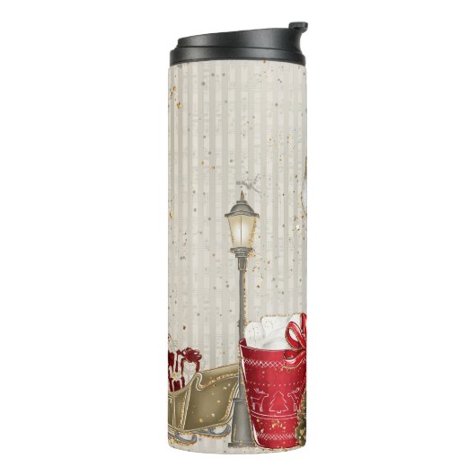 HETE CHOCOLADE WOLLEN PET EIKELS BOOGGESCHENKEN THERMOSBEKER (Gedraaid links)