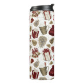 HETE CHOCOLADE WOLLEN PET EIKELS BOOGGESCHENKEN THERMOSBEKER (Gedraaid links)