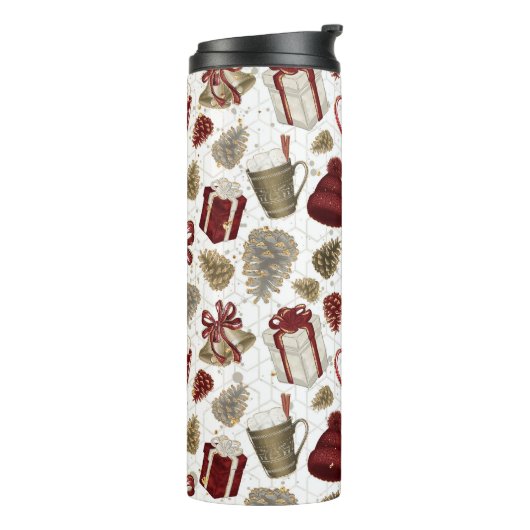 HETE CHOCOLADE WOLLEN PET EIKELS BOOGGESCHENKEN THERMOSBEKER (Gedraaid links)