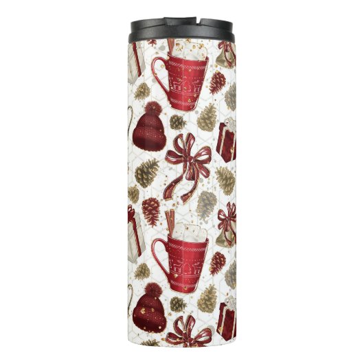 HETE CHOCOLADE WOLLEN PET EIKELS BOOGGESCHENKEN THERMOSBEKER (Achterkant)