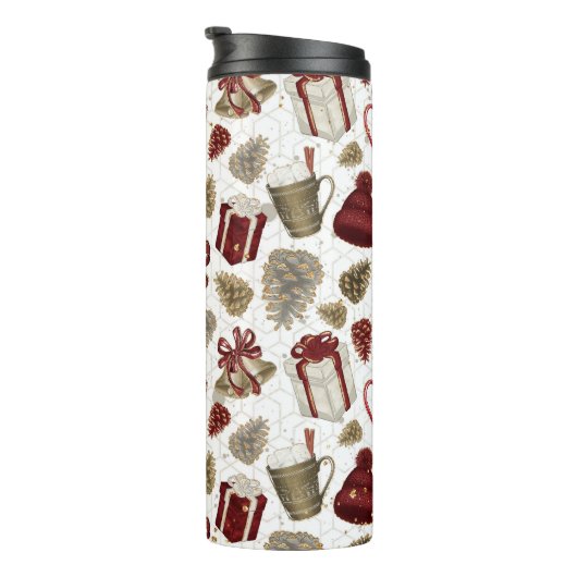 HETE CHOCOLADE WOLLEN PET EIKELS BOOGGESCHENKEN THERMOSBEKER (Geroteerd rechts)