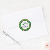 Hete Chocoladebom St Patricks Cacaobom Ronde Sticker (Envelop)