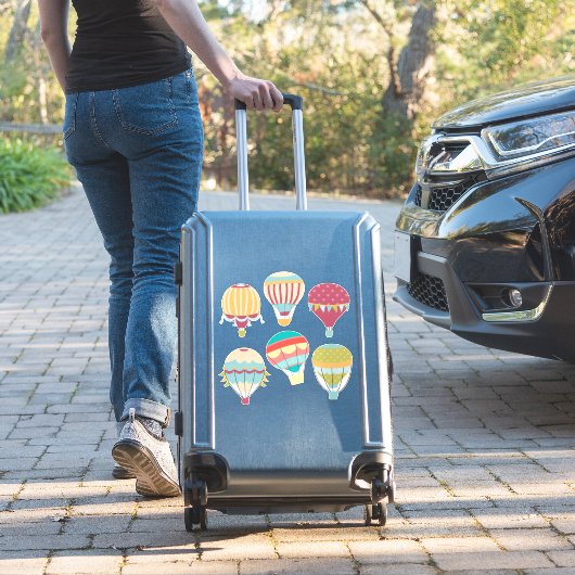 Hete de Variëteitscontour van de Luchtballon Sticker (Koffer Insitu)