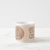 Hete dingen aan de binnenkant espresso kop (Voorkant)