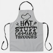 Hete dingen die door de offerte komen schort (Voorkant)