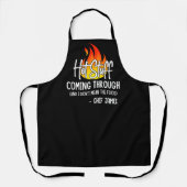 Hete dingen komen via Funny Chef & Custom Schort (Voorkant)