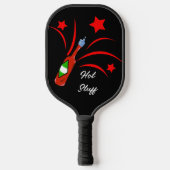 Hete dingen Rode pittige hete saus Pickleball Paddle (Voorkant)