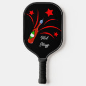 Hete dingen Rode pittige hete saus Pickleball Paddle (Achterkant)
