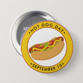 Hete Dog Dag Ronde Button 7,6 Cm (Voorkant /achterkant)