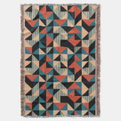 Hete Driehoek: Geometrische Memphis Stijl. Deken (Voorkant Verticaal)