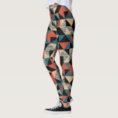 Hete Driehoek: Geometrische Memphis Stijl. Leggings (Links)