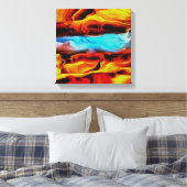 Hete en koude elementen Acrylzuur Abstract Canvas Afdruk (Insitu (Slaapkamer))
