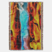Hete en koude elementen Acrylzuur Abstract Deken (Voorkant Verticaal)