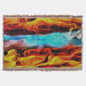 Hete en koude elementen Acrylzuur Abstract Deken (Voorkant)