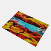 Hete en koude elementen Acrylzuur Abstract Deurmat (Schuin)