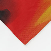 Hete en koude elementen Acrylzuur Abstract Fleece Deken (Hoek)